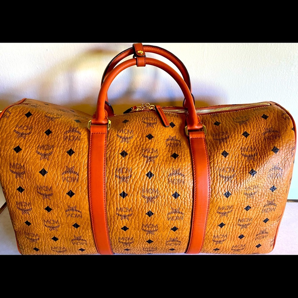 🧳 AUTHENTIC MCM Brand New Never Used Travel Bag - Picture 3 of 14